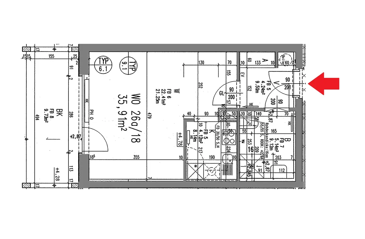 Wohnung – Sankt Peter - Ansicht 2