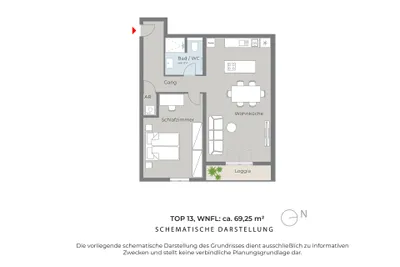 2-Zimmer-Wohnung kaufen in Wien – 69,25 m², € 369.000 – Bild 9 von 9