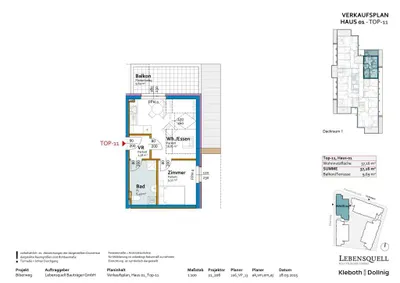 2-Zimmer-Wohnung kaufen in Linz – 37,16 m², € 200.335 – Bild 7 von 7
