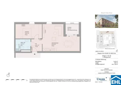 2-Zimmer-Wohnung mieten in Graz – 54,62 m², € 860 – Bild 25 von 25