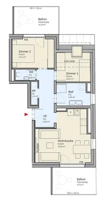 3-Zimmer-Wohnung kaufen in Wien – 59 m², € 509.000 – Bild 6 von 6
