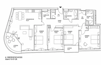 5-Zimmer-Wohnung mieten in Wien – 155 m², € 4.300 – Bild 9 von 18