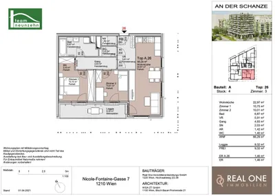3-Zimmer-Wohnung kaufen in Wien – 66,29 m², € 459.000 – Bild 23 von 23