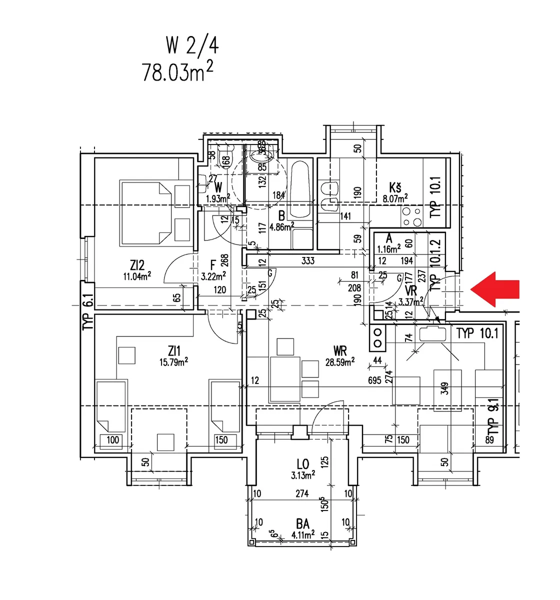 3-Zimmer-Wohnung mit Balkon in Anger - geförderte Miete ODER geförderte Miete mit Kaufoption - 3 Zimmer - Ansicht 2