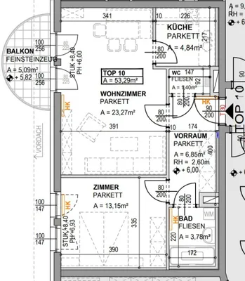 2-Zimmer-Wohnung kaufen in Graz – 53,29 m², € 149.900 – Bild 8 von 8