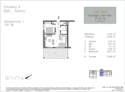2-Zimmer-Wohnung kaufen in Klagenfurt Land – 51,04 m², € 682.625 – Bild 14 von 14