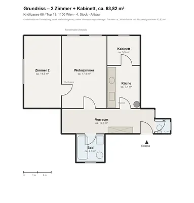2-Zimmer-Wohnung kaufen in Wien – 64 m², € 189.900 – Bild 14 von 14