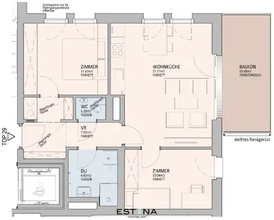3-Zimmer-Wohnung kaufen in Wien – 58,46 m², € 620.000 – Bild 10 von 10