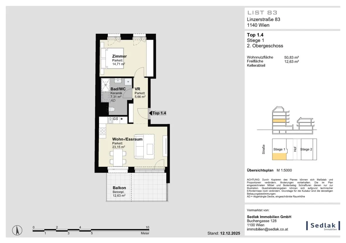 Moderne 2-Zimmer-Wohnung mit Balkon & nachhaltiger Gebäudetechnik_Top1.4_LIST – pohled 3