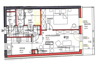 Wohnung mieten in Zwettl – 52 m², € 526 – Bild 4 von 12