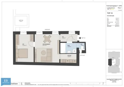 2-Zimmer-Wohnung kaufen in Wien – 48,7 m², € 609.000 – Bild 13 von 13