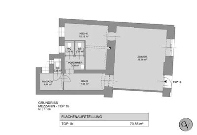 2-Zimmer-Gewerbeimmobilie mieten in Wien – 71 m², € 1.800 – Bild 11 von 11