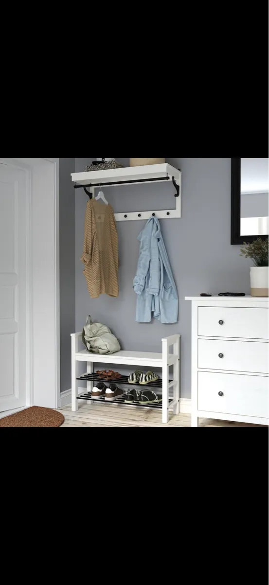 Ikea Hemnes Garderoben- Set - Sitzbank Wandgarderobe Schuhschrank, € 100,- (1120 Wien)