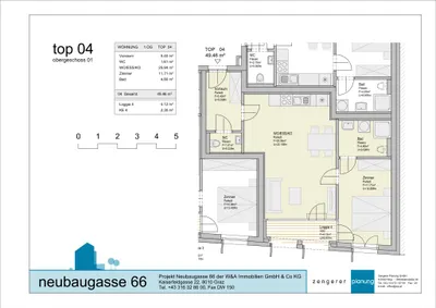 2-Zimmer-Wohnung mieten in Graz – 49,46 m², € 785 – Bild 12 von 12