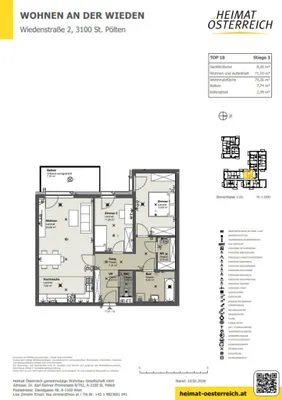 3-Zimmer-Wohnung mieten in Sankt Pölten – 79,36 m², € 1.003 – Bild 11 von 13