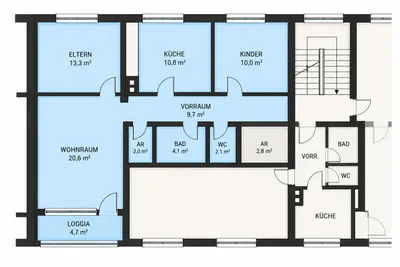 2-Zimmer-Wohnung mieten in Braunau am Inn – 75 m², € 1.100 – Bild 7 von 7
