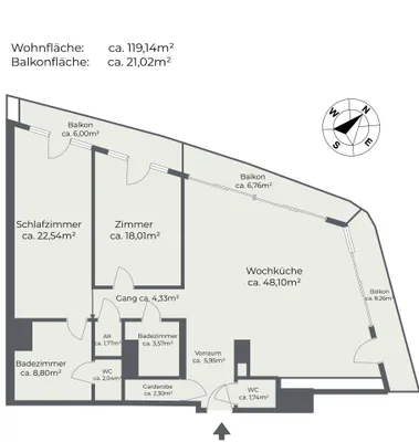 3-Zimmer-Wohnung kaufen in Wien – 119,14 m², € 1.590.000 – Bild 15 von 15