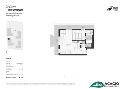 2-Zimmer-Wohnung kaufen in Sankt Pölten Land – 55,17 m², € 215.000 – Bild 25 von 25