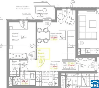2-Zimmer-Wohnung mieten in Wien – 50,62 m², € 1.219 – Bild 7 von 7