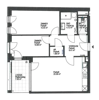 3-Zimmer-Gewerbeimmobilie mieten in Sankt Pölten – 68 m², € 962 – Bild 2 von 26