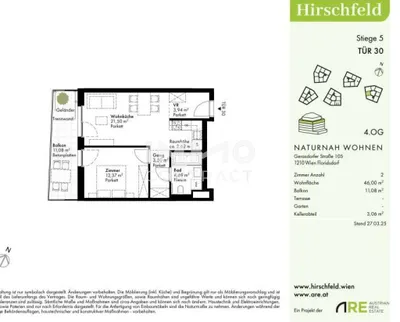 2-Zimmer-Wohnung kaufen in Wien – 46 m², € 276.000 – Bild 6 von 6