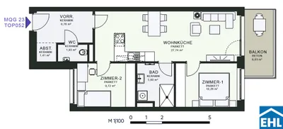 3-Zimmer-Wohnung mieten in Graz – 63,63 m², € 964 – Bild 16 von 16