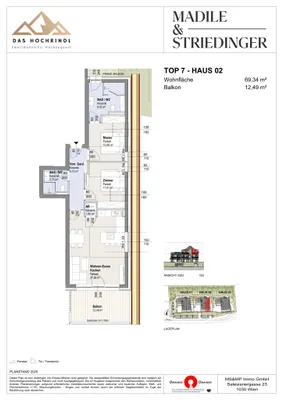 3-Zimmer-Immobilie kaufen in Feldkirchen – 69,34 m², € 590.000 – Bild 4 von 4