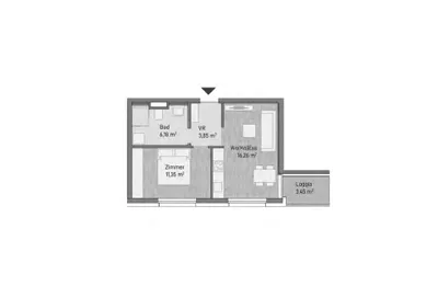 2-Zimmer-Wohnung kaufen in Graz – 37,64 m², € 203.256 – Bild 1 von 2