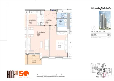 2-Zimmer-Wohnung kaufen in Wien – 56,63 m², € 312.000 – Bild 19 von 19