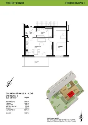 2-Zimmer-Wohnung mieten in Hartberg-Fürstenfeld – 52,4 m², € 423 – Bild 2 von 3