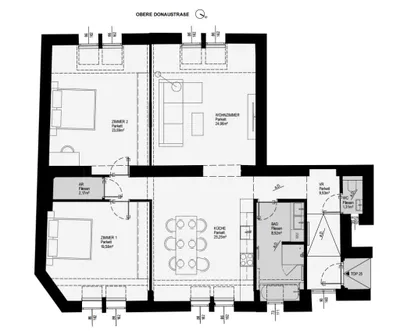 3-Zimmer-Wohnung mieten in Wien – 115,75 m², € 2.088 – Bild 12 von 13