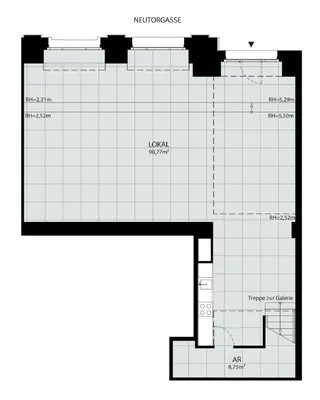 Gewerbeimmobilie mieten in Wien – 198 m², € 5.831 – Bild 7 von 8