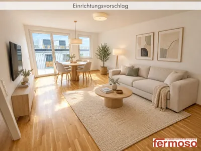 Moderne 2 Zimmer Wohnung mit atemberaubender Terrasse