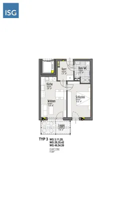 2-Zimmer-Wohnung mieten in Vöcklabruck – 49,62 m², € 649 – Bild 10 von 14
