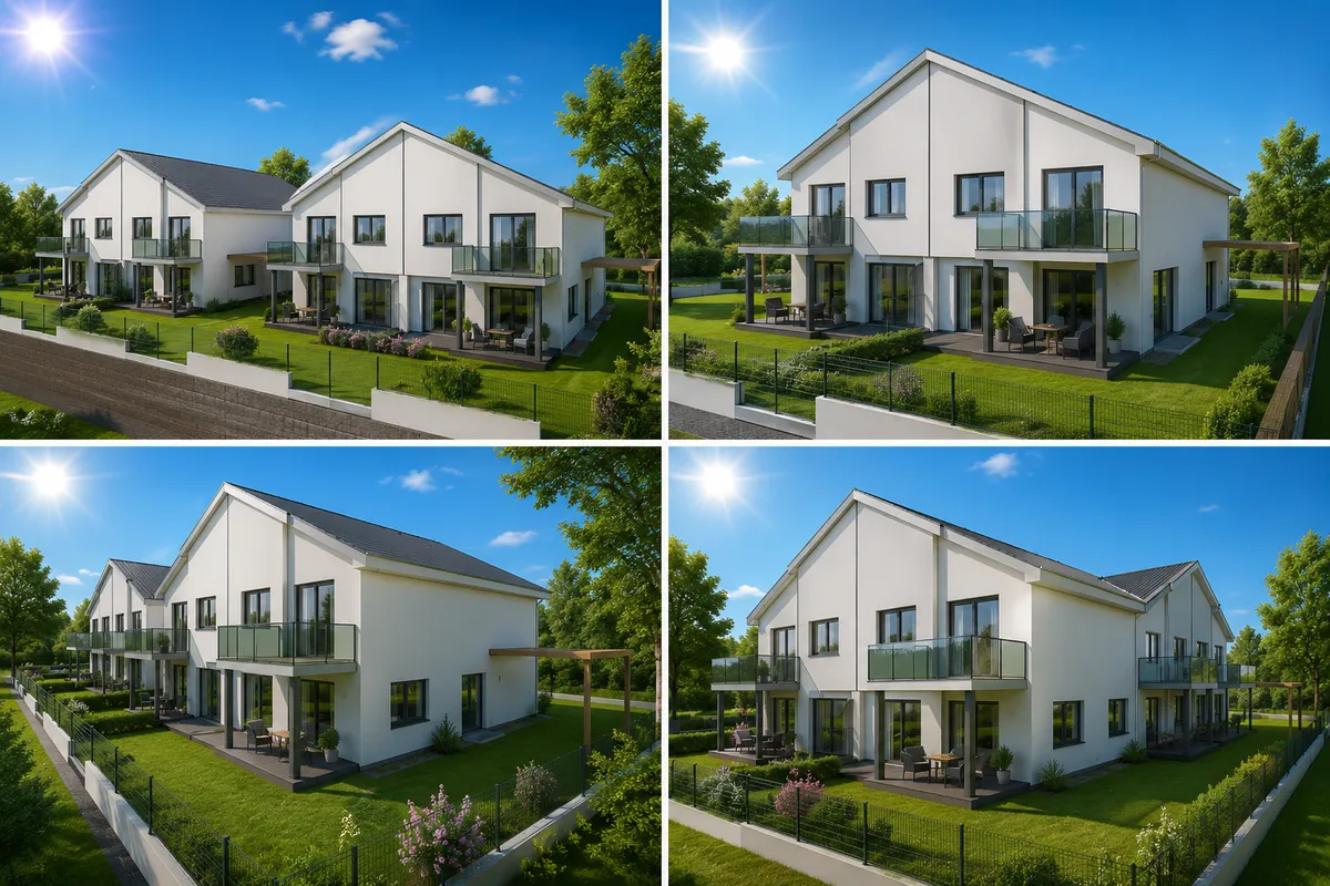 PERFEKTES BAUTRÄGER-GRUNDSTÜCK mit ARCHITEKTUR-ENTWURFSPLANUNG, 4 WOHNEINHEITEN je 660 m² Nettowohnfläche