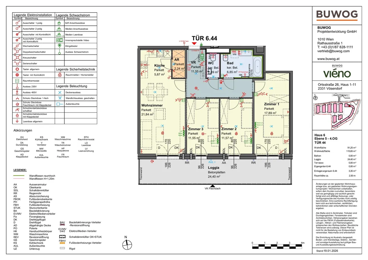 viéno - 4-Zimmer zum Wohlfühlen mit LOGGIA Richtung Biotop ab 11/2026, provisionsfrei vom Bauträger - Ansicht 2