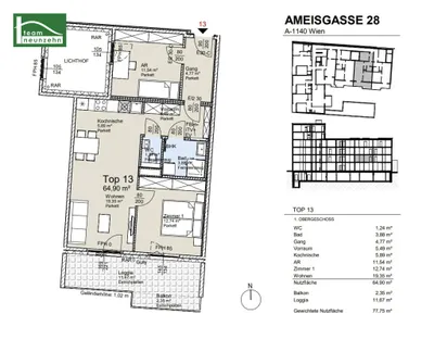3-Zimmer-Wohnung kaufen in Wien – 64,9 m², € 511.500 – Bild 34 von 34