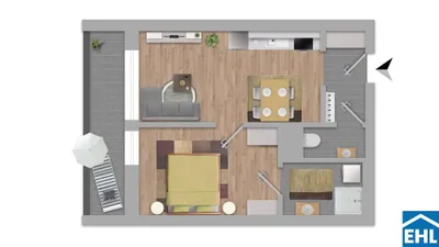 2-Zimmer-Wohnung kaufen in Wien – 38 m², € 227.000 – Bild 3 von 3
