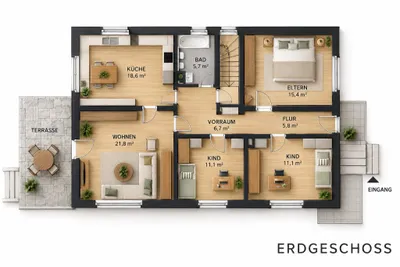 4-Zimmer-Haus kaufen in Leoben – 95,5 m², € 199.000 – Bild 43 von 45