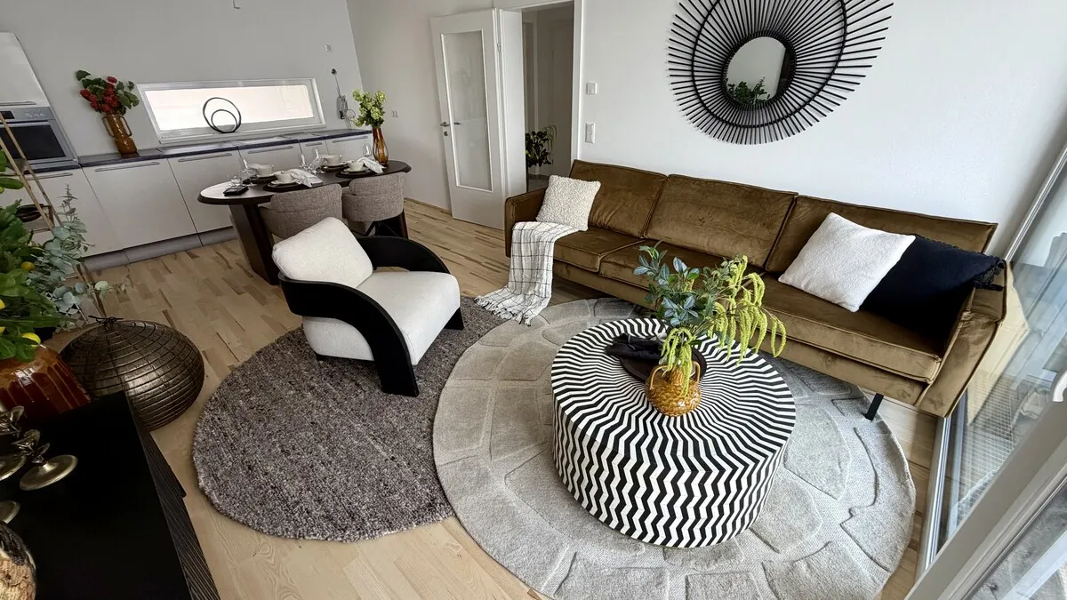 Modern, zentral, neu! 2-Zimmer-Erstbezug mit Loggia in Graz! Keine Provision! - Ansicht 2