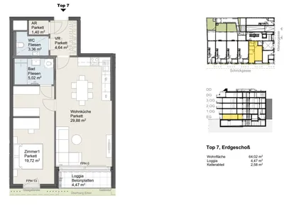 2-Zimmer-Wohnung kaufen in Wien – 64,02 m², € 367.100 – Bild 8 von 13