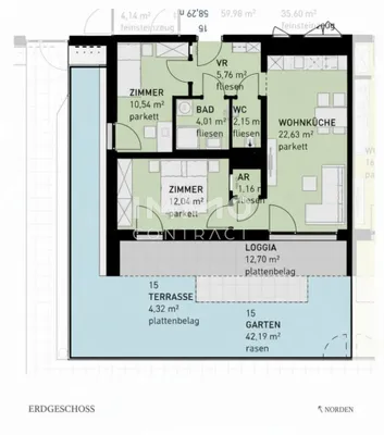 3-Zimmer-Wohnung kaufen in Wien – 58,29 m², € 379.500 – Bild 7 von 7