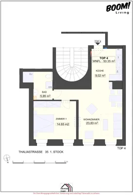 2-Zimmer-Wohnung kaufen in Wien – 53,35 m², € 329.000 – Bild 10 von 10
