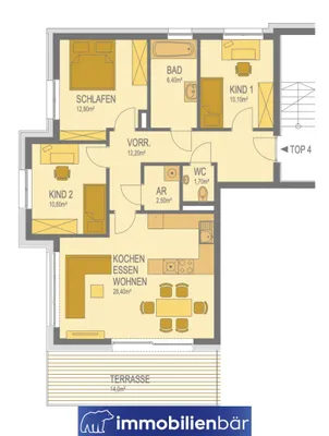 4-Zimmer-Wohnung mieten in Urfahr-Umgebung – 84,7 m², € 1.499 – Bild 20 von 20
