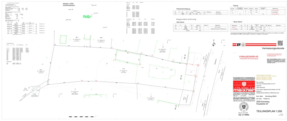 Großzügiges Baugrundstück mit ca. 2.518 m² und Möglichkeit zur Teilung in Sonnberg bei Hollabrunn - Ansicht 2