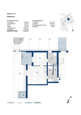2-Zimmer-Wohnung mieten in Neunkirchen – 52,03 m², € 667