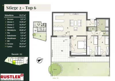 4-Zimmer-Wohnung kaufen in Mödling – 93,77 m², € 624.000 – Bild 2 von 6