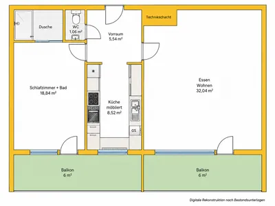 3-Zimmer-Wohnung mieten in Graz – 66 m², € 999 – Bild 9 von 11