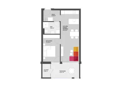 2-Zimmer-Wohnung kaufen in Dornbirn – 48,21 m², € 336.500 – Bild 8 von 10