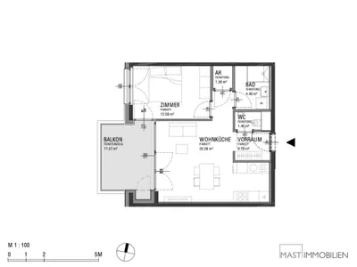 2-Zimmer-Wohnung kaufen in Wien – 48,48 m², € 341.000 – Bild 12 von 12